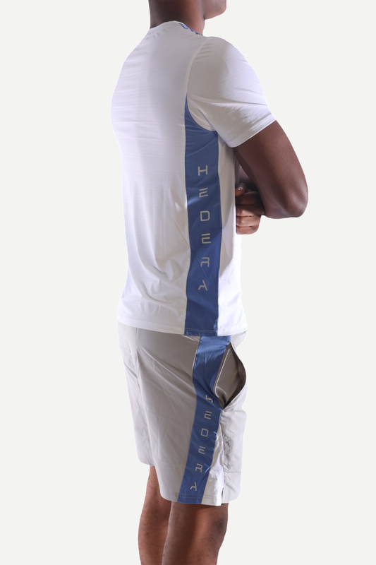 HEDERA PANEL 2 PIECE WHITE & BLUE