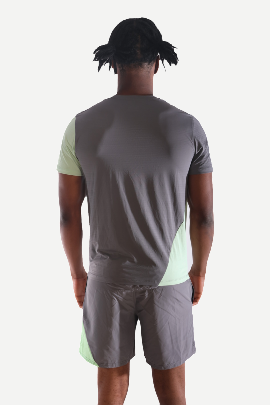 Patched 3-Piece Set — Green & Gray