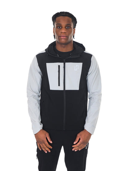 Hedera Block Shell Tracksuit - Black / Light Sand