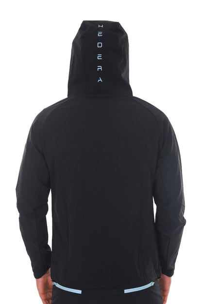 Hedera Shell Tracksuit - Black / Blue Lining