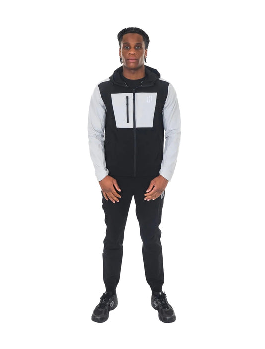 HEDERA BLOCK SHELL TRACKSUIT BLACK/LIGHT SAND