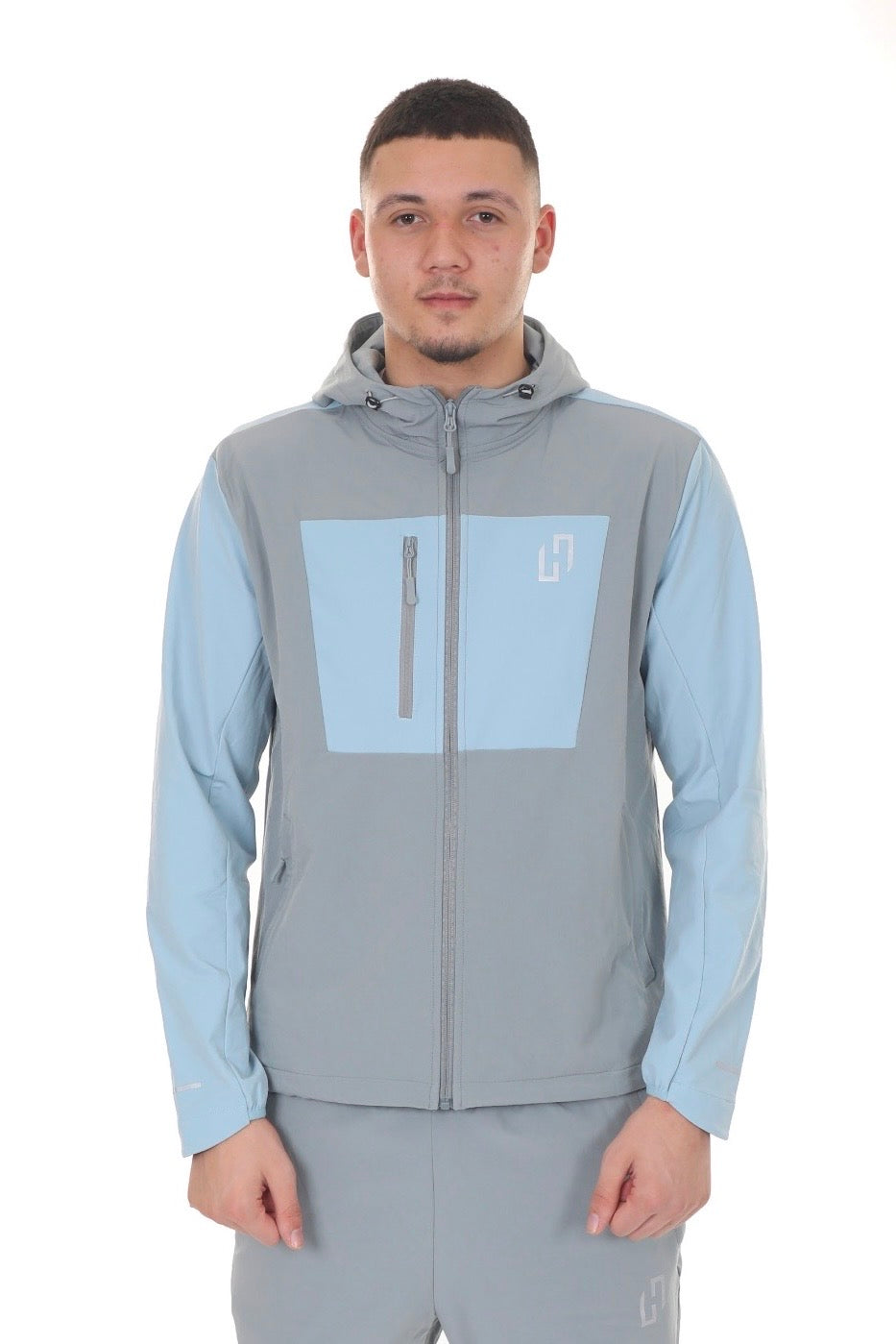 HEDERA BLOCK SHELL TRACKSUIT GREY