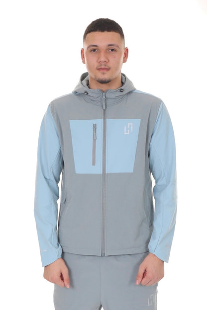 HEDERA BLOCK SHELL TRACKSUIT GREY
