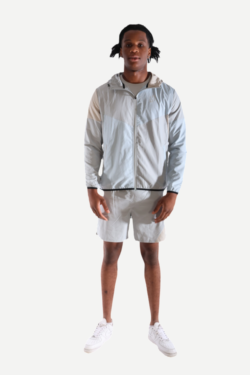 Patched 3-Piece Set — Light Blue & Light Grey