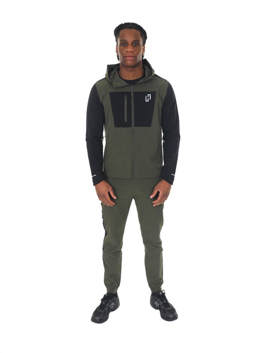 HEDERA BLOCK SHELL TRACKSUIT KHAKI