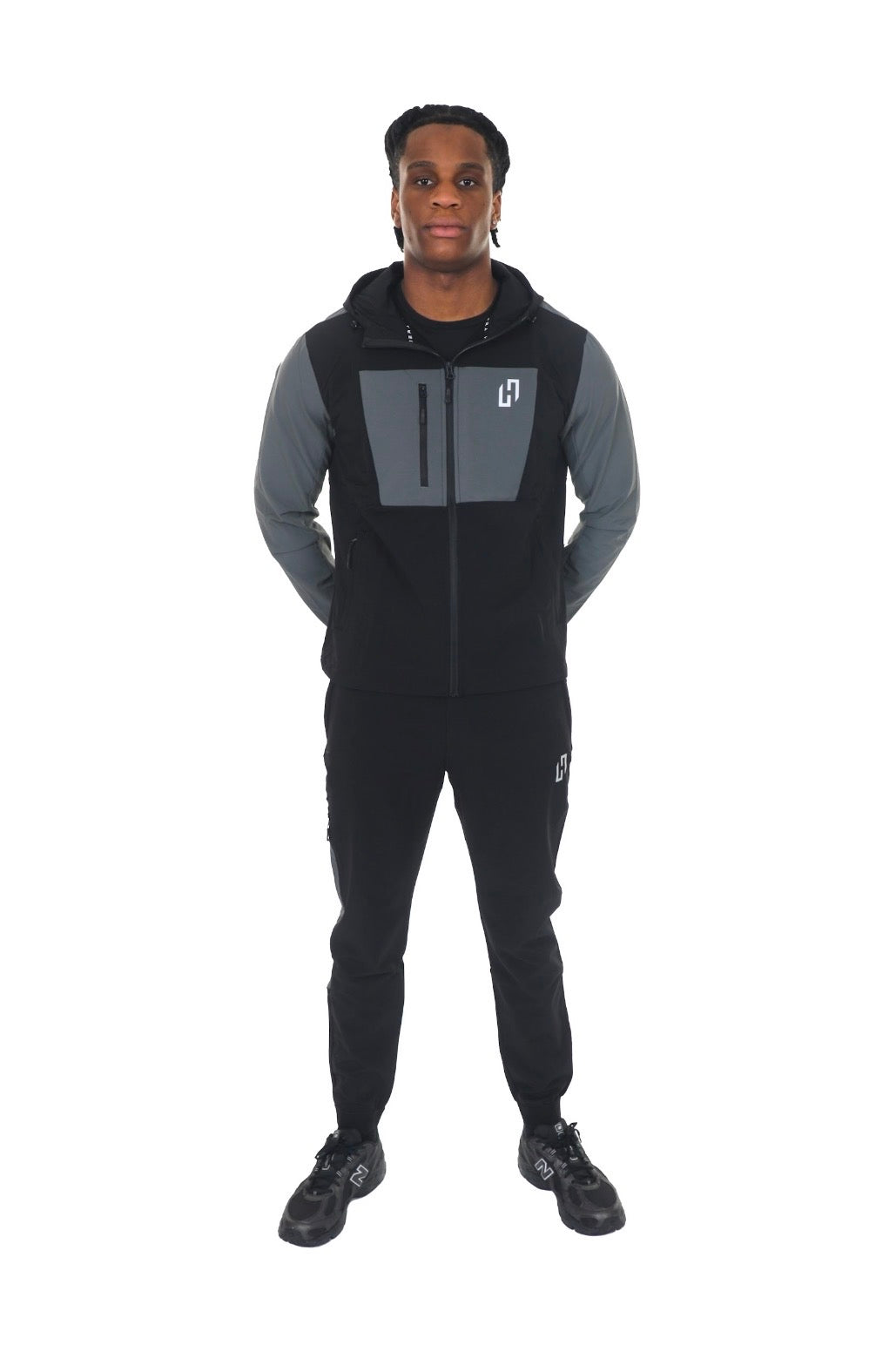 HEDERA BOX SHELL TRACKSUIT BLACK/GREY