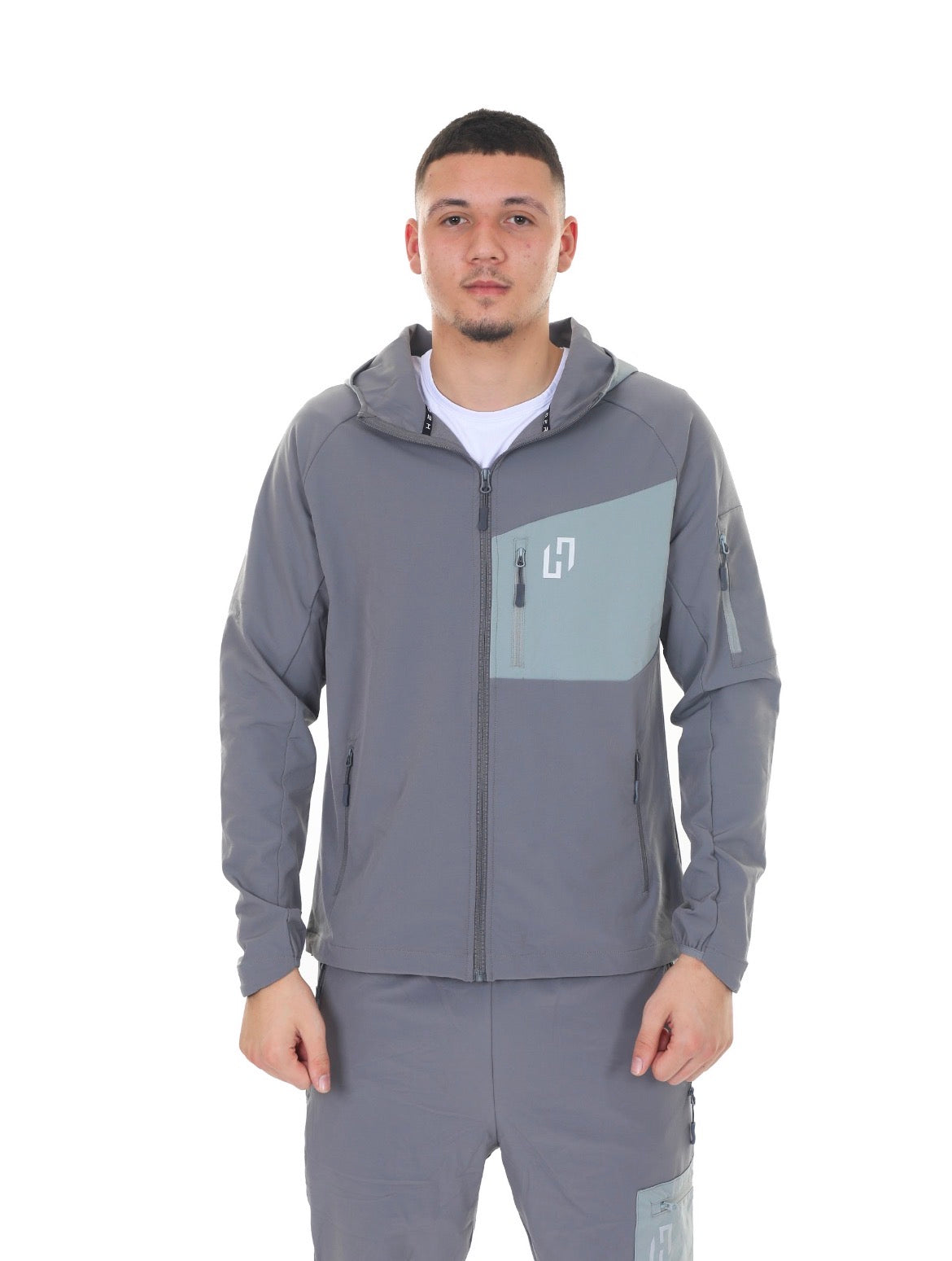Hedera Shell Tracksuit - Grey / Grey