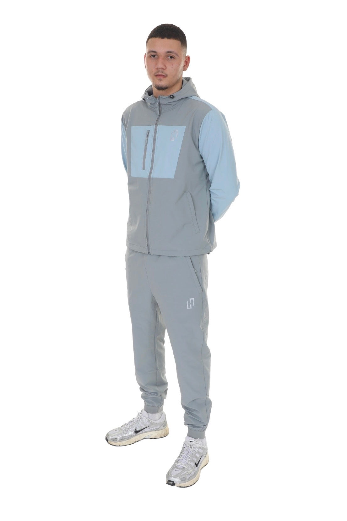 HEDERA BLOCK SHELL TRACKSUIT GREY