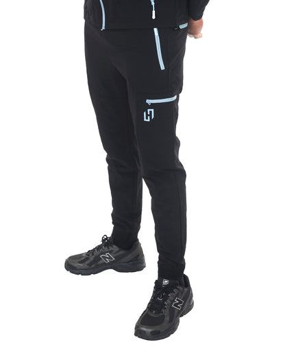 Hedera Shell Tracksuit - Black / Blue Lining
