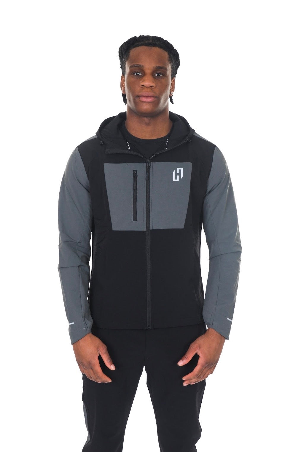HEDERA BOX SHELL TRACKSUIT BLACK/GREY
