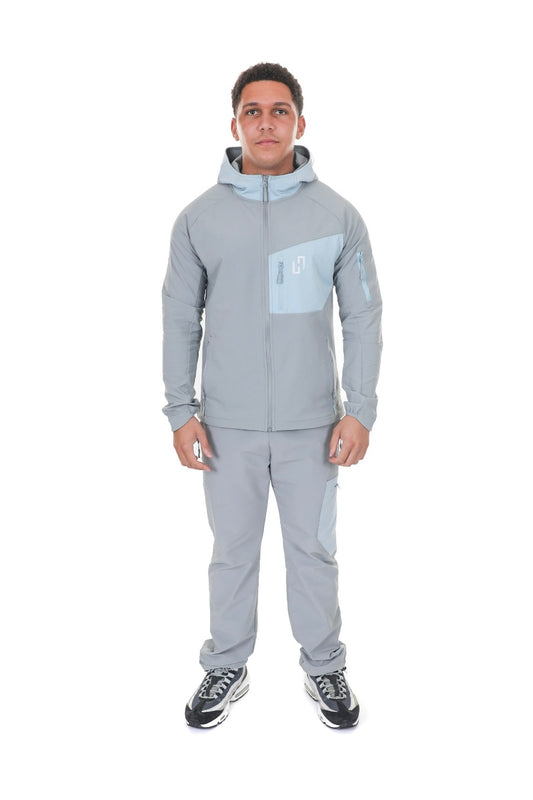 HEDERA SHELL TRACKSUIT LIGHT GREY